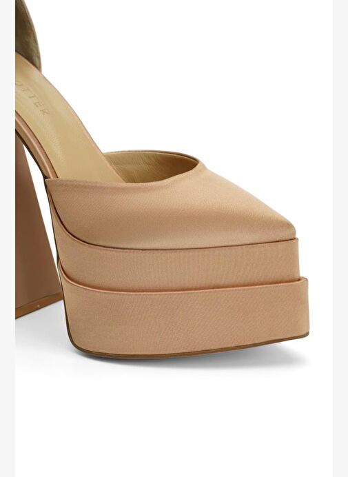 Lızzy Saten 16 Cm Platform Topuklu Ayakkabı - Görsel 4