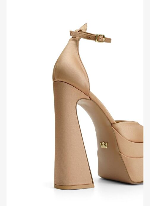 Lızzy Saten 16 Cm Platform Topuklu Ayakkabı - Görsel 5