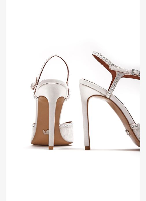 Libertè Saten 10 Cm Topuklu Ayakkabı - Görsel 5