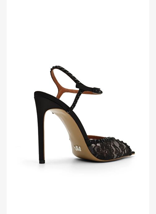 Libertè Saten 10 Cm Topuklu Ayakkabı - Görsel 5