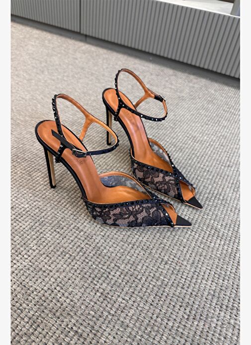 Libertè Saten 10 Cm Topuklu Ayakkabı - Görsel 7