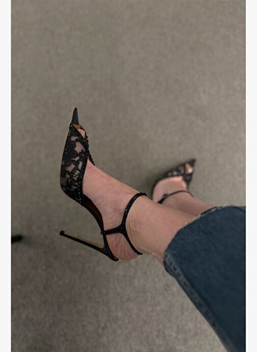 Libertè Saten 10 Cm Topuklu Ayakkabı - Görsel 8