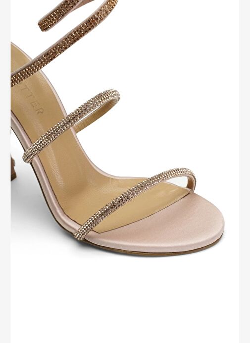 Lillian Saten 10 Cm Topuklu Ayakkabı - Görsel 4