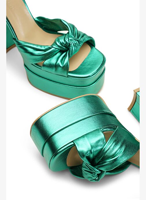 Lorena Deri 14 Cm Platform Topuklu Ayakkabı - Görsel 5