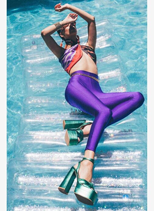 Lorena Deri 14 Cm Platform Topuklu Ayakkabı - Görsel 7