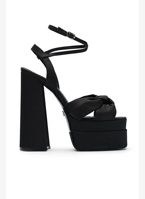 Lorena Saten 14 Cm Platform Topuklu Ayakkabı - Görsel 2