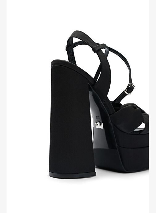 Lorena Saten 14 Cm Platform Topuklu Ayakkabı - Görsel 4