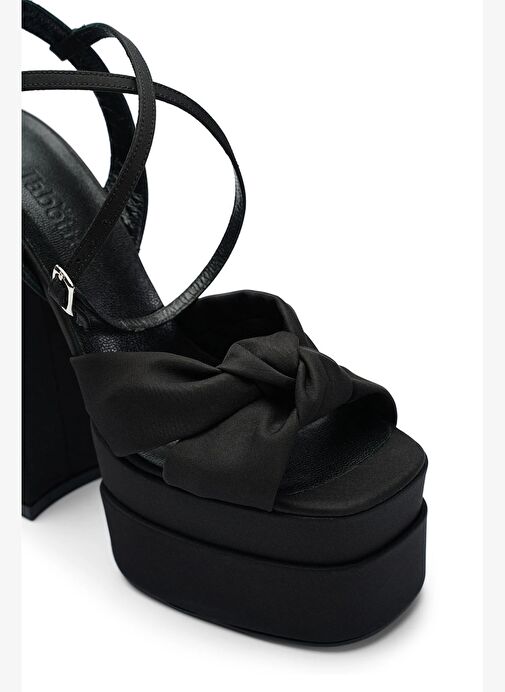 Lorena Saten 14 Cm Platform Topuklu Ayakkabı - Görsel 5