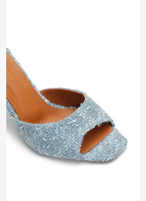 Malvina Tüvit 8 Cm Topuklu Terlik - Görsel 8