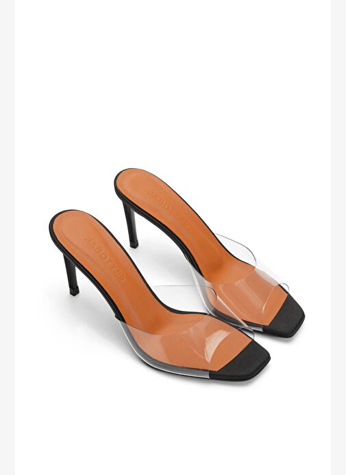 Malvina Saten 8 Cm Topuklu Terlik - Görsel 3