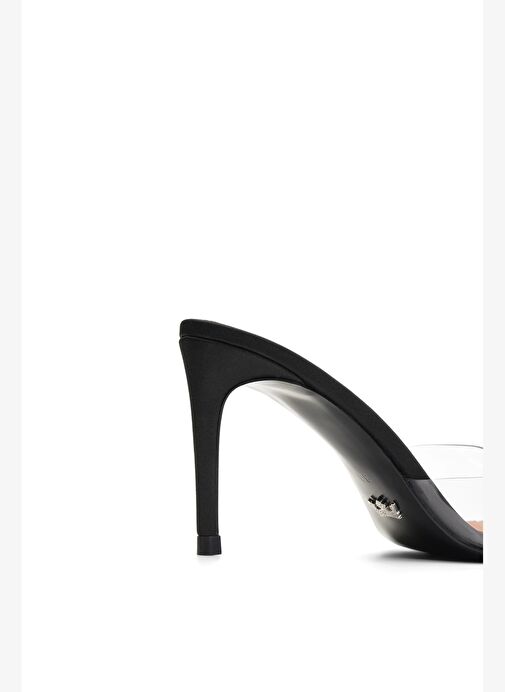Malvina Saten 8 Cm Topuklu Terlik - Görsel 5