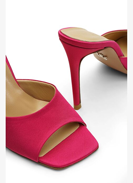 Malvina Saten 10 Cm Topuklu Terlik - Görsel 5