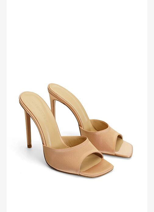 Malvina Saten 10 Cm Topuklu Terlik - Görsel 3