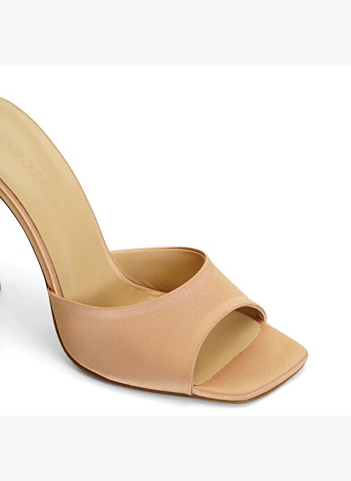 Malvina Saten 10 Cm Topuklu Terlik - Görsel 4