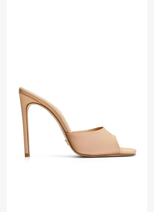 Malvina Saten 10 Cm Topuklu Terlik - Görsel 6