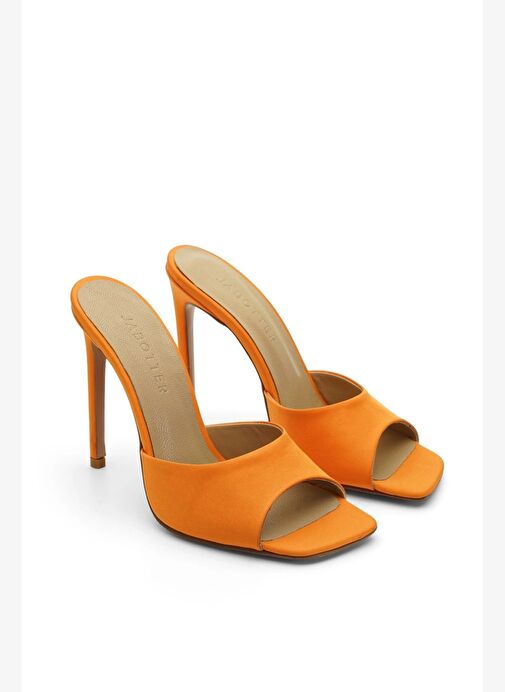 Malvina Saten 10 Cm Topuklu Terlik - Görsel 3