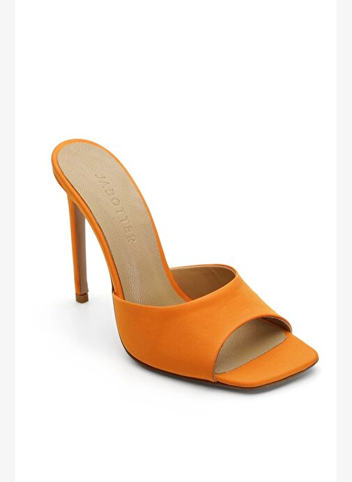 Malvina Saten 10 Cm Topuklu Terlik - Görsel 4