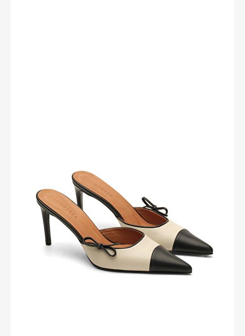 Mandala I Deri 8 Cm Topuklu Terlik - Görsel 3