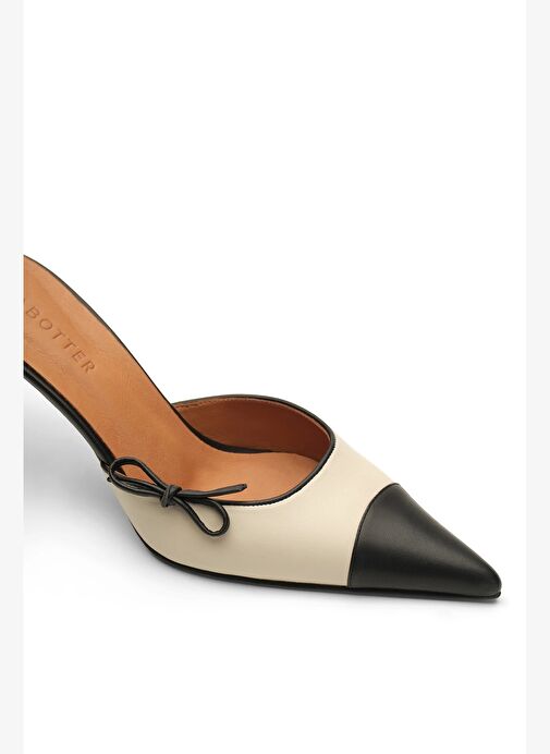 Mandala I Deri 8 Cm Topuklu Terlik - Görsel 4