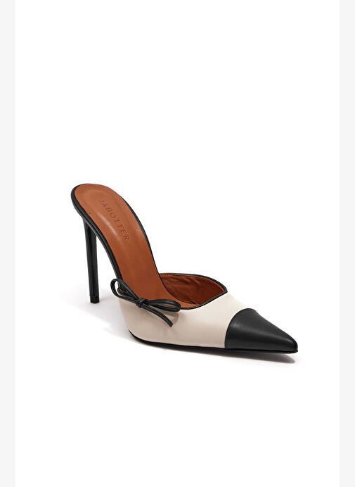 Mandala I Deri 10 Cm Topuklu Terlik - Görsel 4