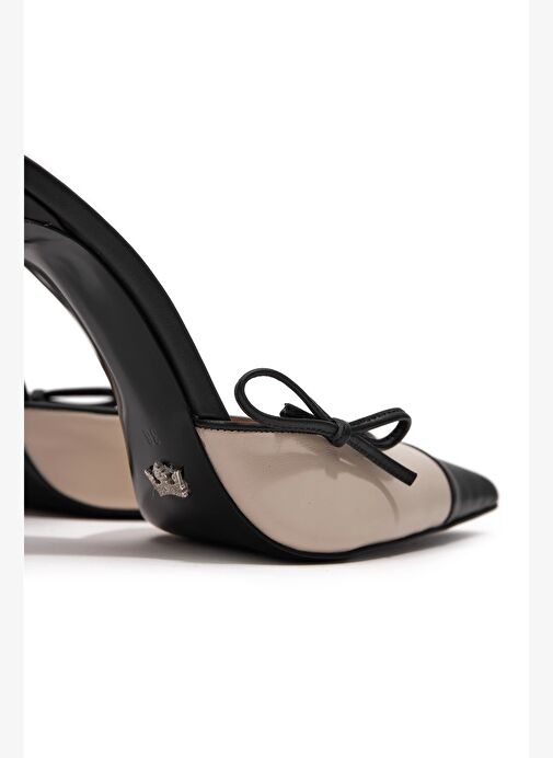 Mandala I Deri 10 Cm Topuklu Terlik - Görsel 5