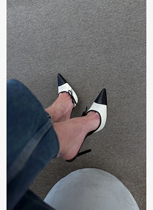 Mandala I Deri 10 Cm Topuklu Terlik - Görsel 6