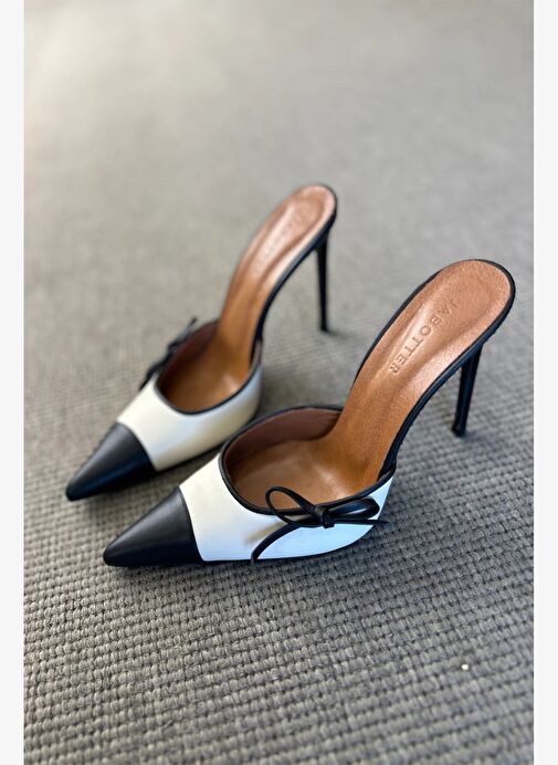 Mandala I Deri 10 Cm Topuklu Terlik - Görsel 7