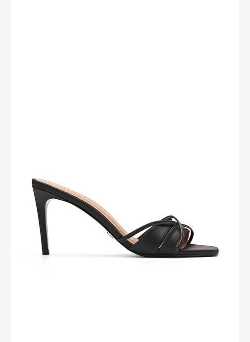 Merly Saten 8 Cm Topuklu Terlik - Görsel 2