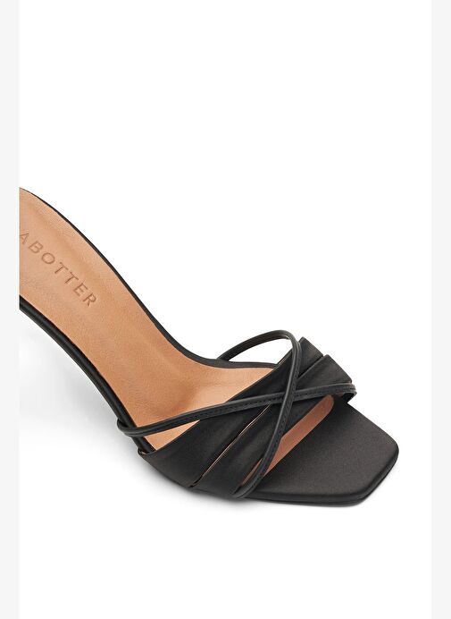 Merly Saten 8 Cm Topuklu Terlik - Görsel 4