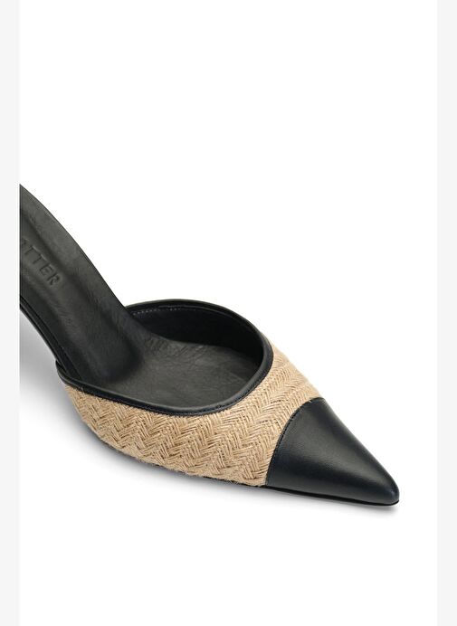 Mıchonne Deri 6 Cm Topuklu Terlik - Görsel 4