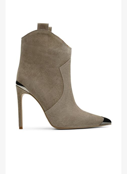 Newras Süet 10 Cm Topuklu Bot - Görsel 2