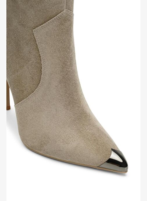 Newras Süet 10 Cm Topuklu Bot - Görsel 5