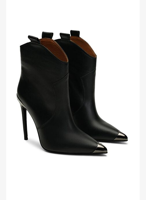 Newras Deri 10 Cm Topuklu Bot - Görsel 3