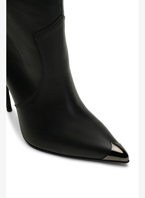 Newras Deri 10 Cm Topuklu Bot - Görsel 5