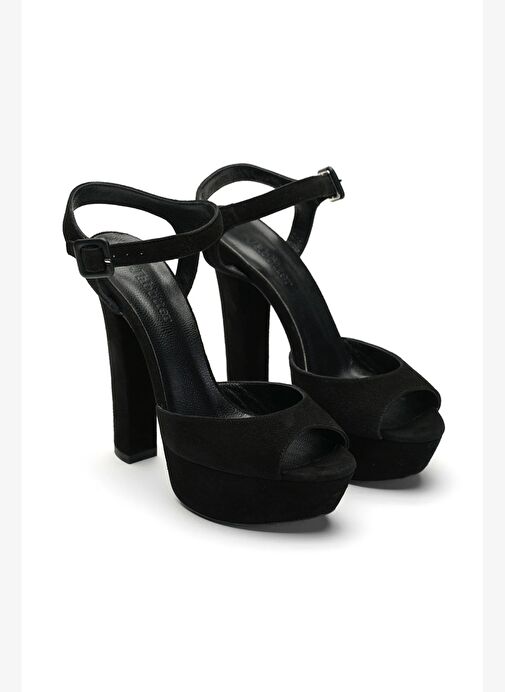 Nıfty Süet 14 Cm Platform Topuklu Ayakkabı - Görsel 3