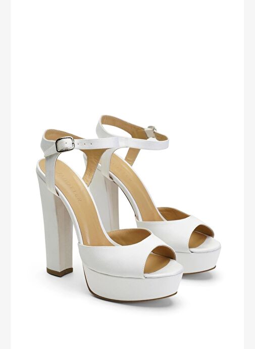 Nıfty Saten 14 Cm Platform Topuklu Ayakkabı - Görsel 3