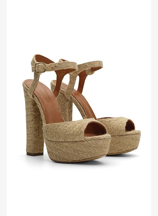 Nıfty Jüt 14 Cm Platform Topuklu Ayakkabı - Görsel 3