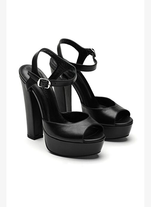 Nıfty Deri 14 Cm Platform Topuklu Ayakkabı - Görsel 3