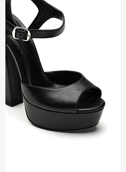 Nıfty Deri 14 Cm Platform Topuklu Ayakkabı - Görsel 4