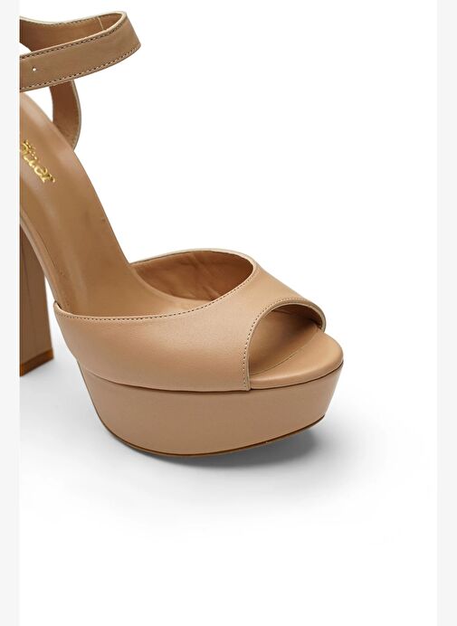 Nıfty Deri 14 Cm Platform Topuklu Ayakkabı - Görsel 4