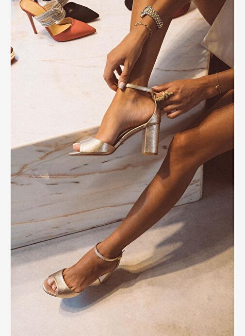 Nicy Deri 8 Cm Topuklu Ayakkabı - Görsel 6