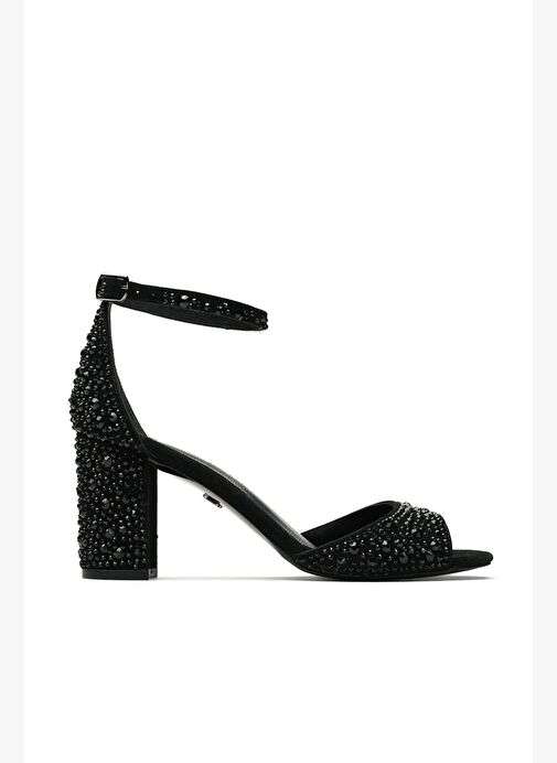 Nicy Taslı Süet 8 Cm Topuklu Ayakkabı - Görsel 2