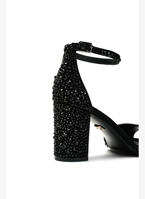 Nicy Taslı Süet 8 Cm Topuklu Ayakkabı - Görsel 5