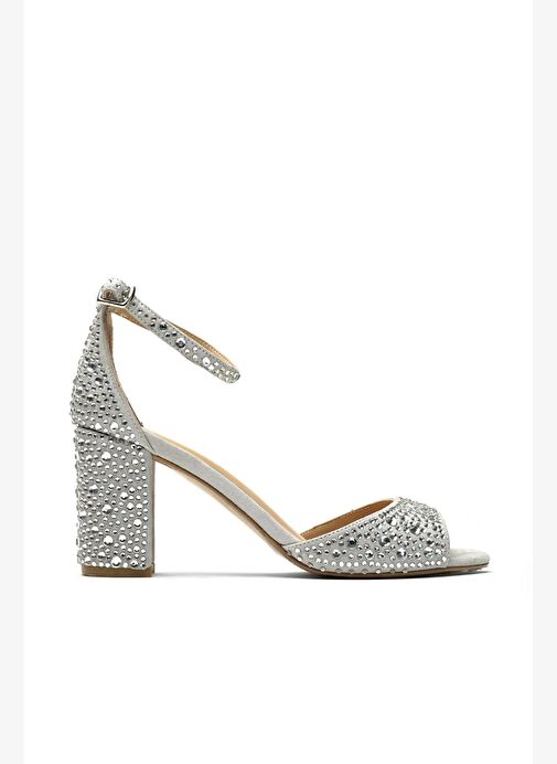 Nicy Taslı Süet 8 Cm Topuklu Ayakkabı - Görsel 2