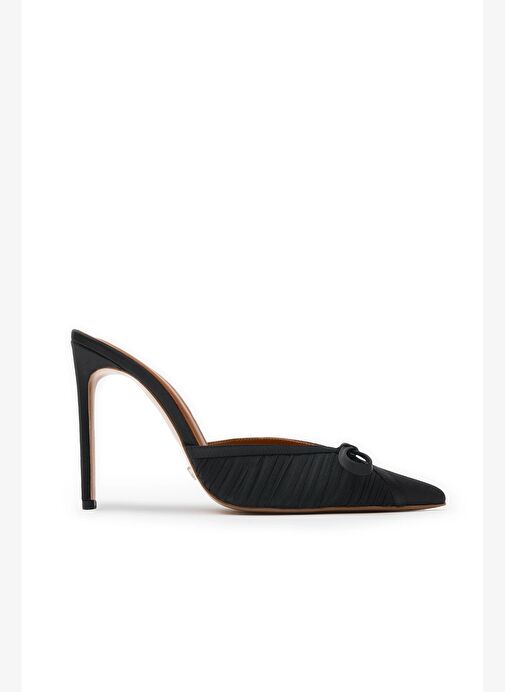 Prag Saten 10 Cm Topuklu Terlik - Görsel 2