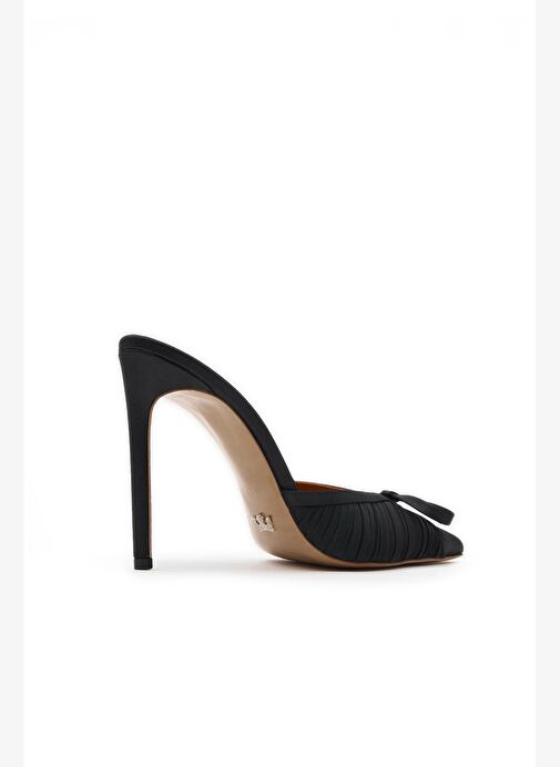 Prag Saten 10 Cm Topuklu Terlik - Görsel 6