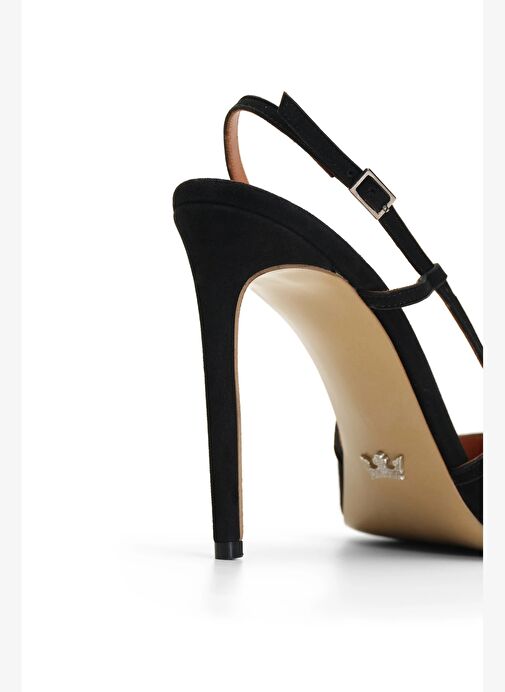Santorını Süet 10 Cm Stiletto - Görsel 5