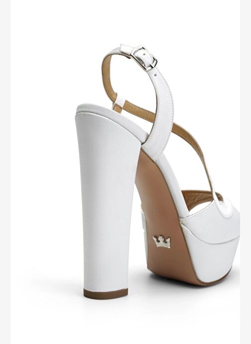 Sheila Saten 14 Cm Platform Topuklu Ayakkabı - Görsel 4