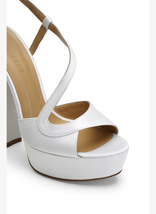 Sheila Saten 14 Cm Platform Topuklu Ayakkabı - Görsel 5