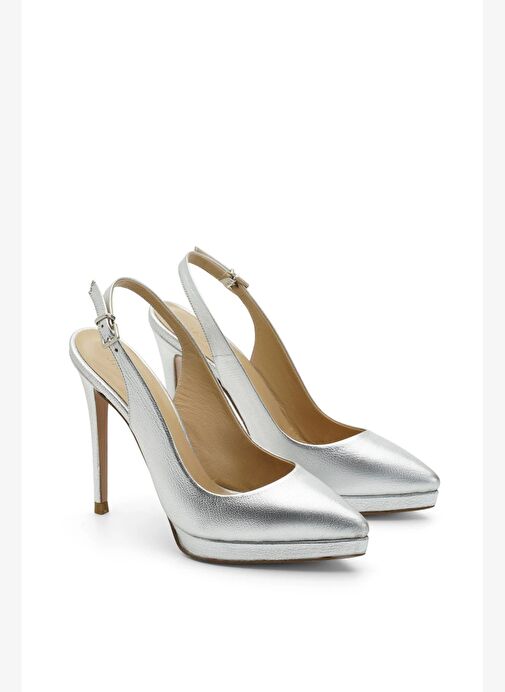 Tanya Deri 12 Cm Platform Topuklu Ayakkabı - Görsel 3